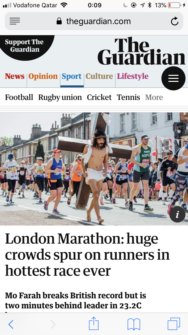 BAREFOOT JESUS BACK TO LONDON 2027 Running for Street Child　C001
